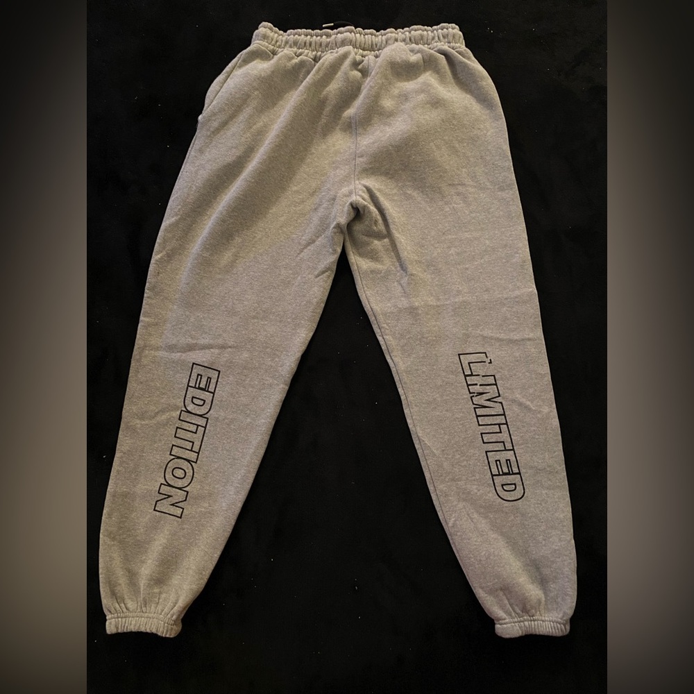 Man joggers gray sweatpants limited edition